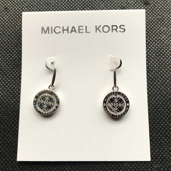 MK reversible monogram disk earrings - Picture 1 of 7